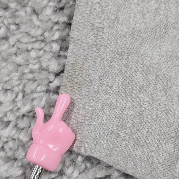 Vtg Adidas Shirt Mens Large Gray Short Sleeve Pullover Front Pocket Trefoil READ - Picture 10 of 15